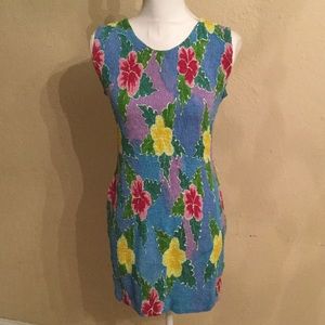 Vintage Stretchy Swimsuit Coverup Dress